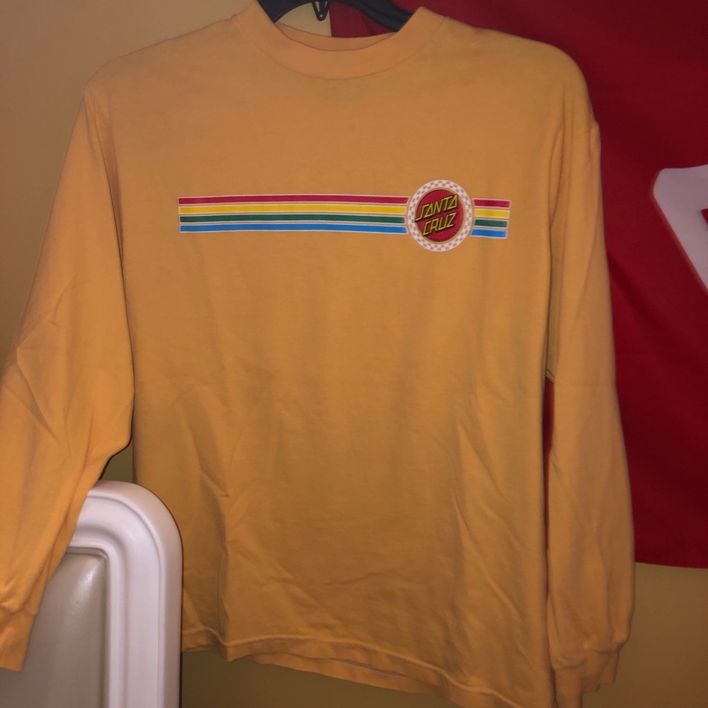 Long sleeve yellow santa cruz shirt